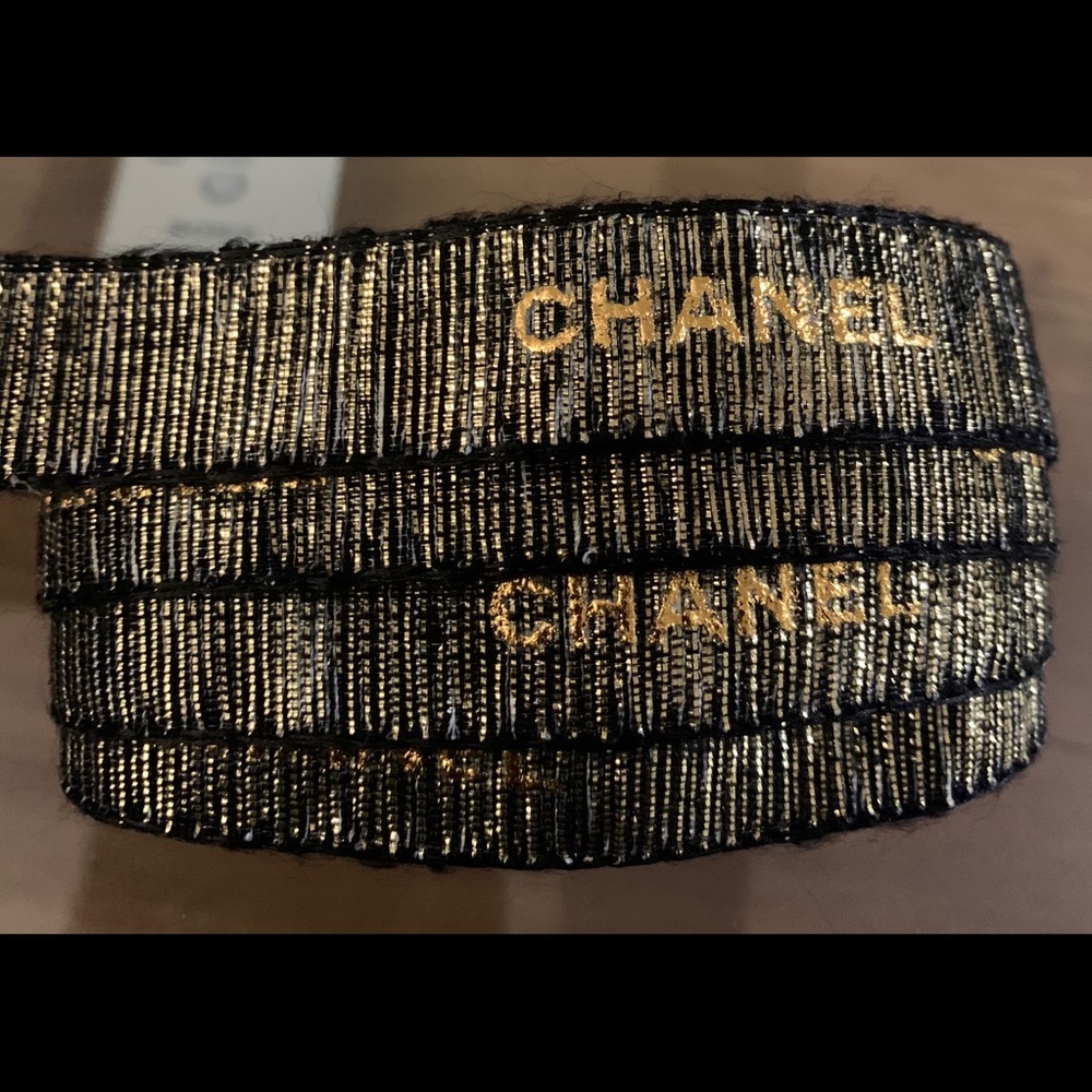 Genuine Chanel Ribbon Black ONE Yard - Picture 3 of 11